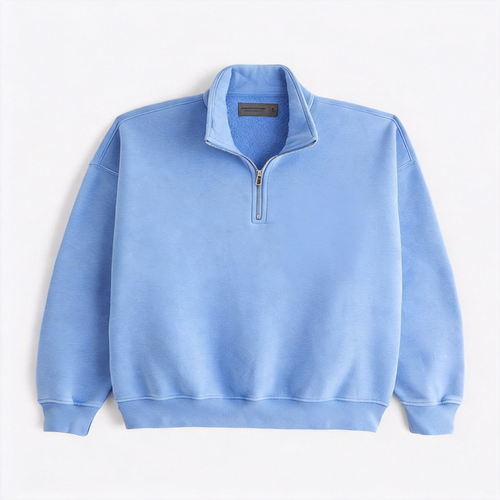 VarsityStitch – Retro Wool Felt Letter Quarter-Zip Sweatshirt