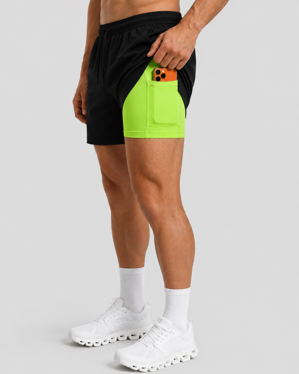AeroStride – 2-in-1 Running Shorts with Compression Liner & Phone Pocket