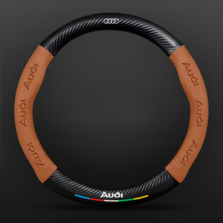 SuedeGrip – Carbon Fiber Suede Steering Wheel Cover, Anti-Slip & Wear-Resistant