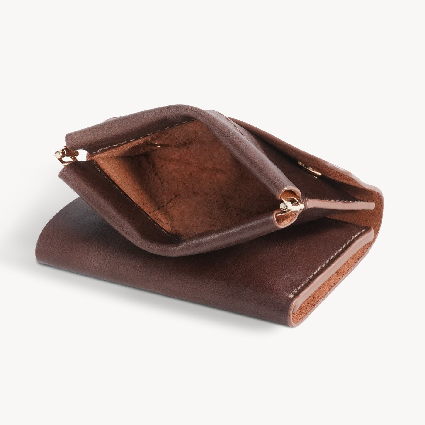 SnapPurse – Vintage Genuine Leather Spring-Open Short Wallet