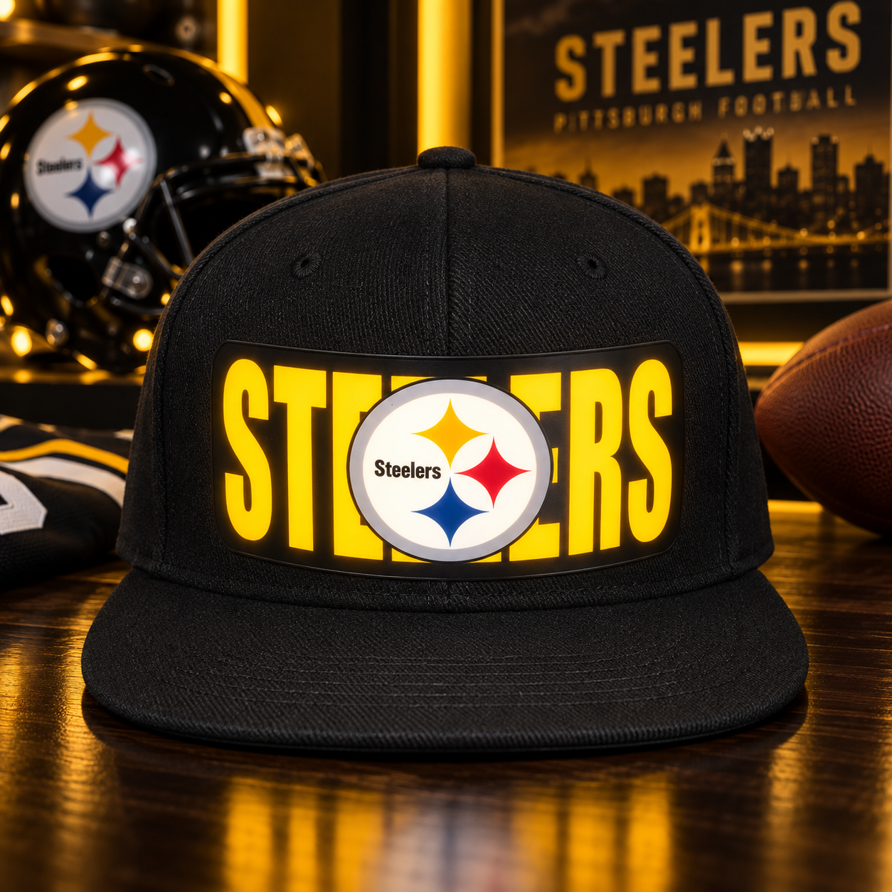 GameGlow – Football Fan LED Light-Up Snapback Cap