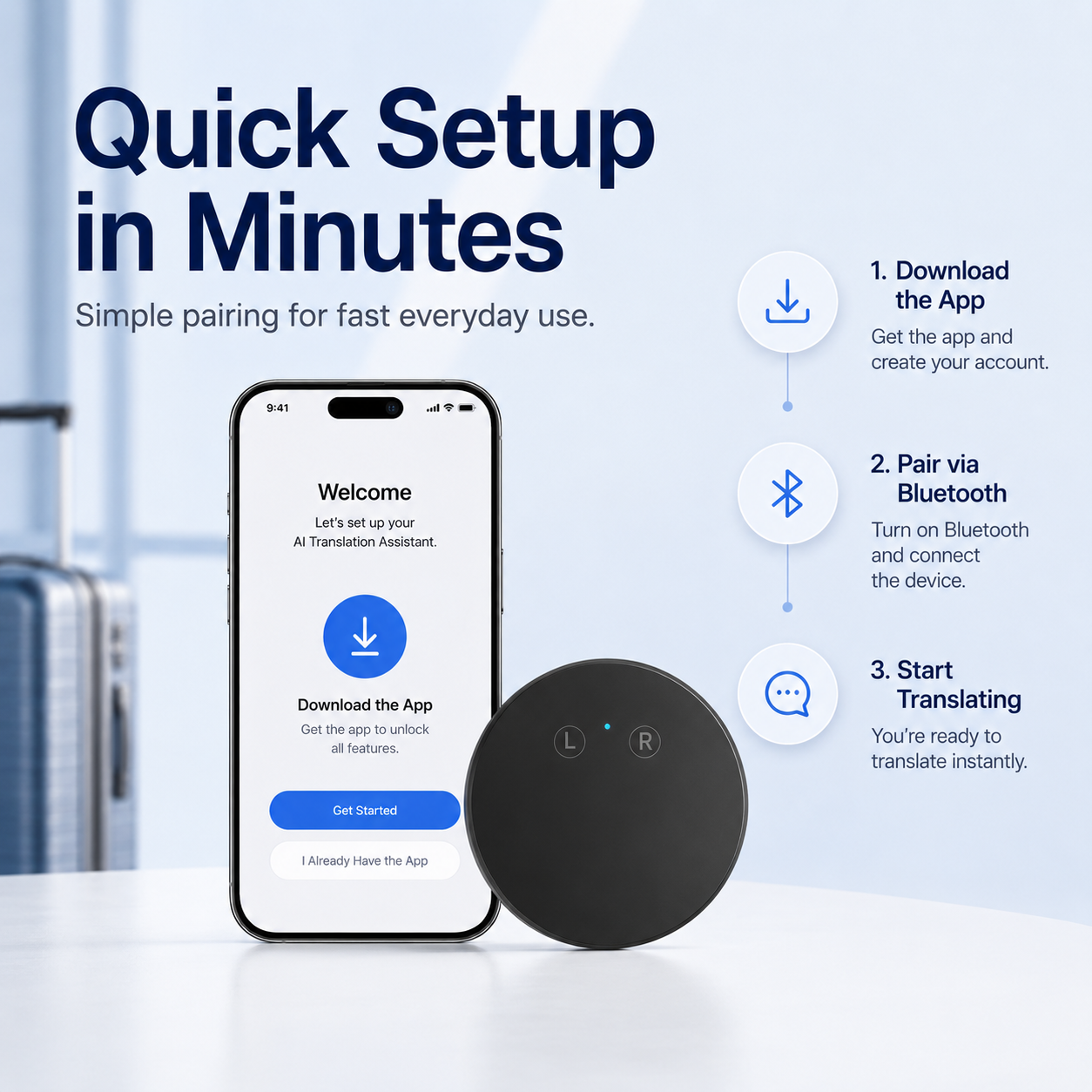 LinguaPod – 🔥🔥 AI Language Translator Device for Real-Time Two-Way Voice Translation