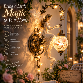 BlossomSprite – ⏰🧚✨ Enchanted Fairy Blossom Lantern Wall Light 🌸🏮
