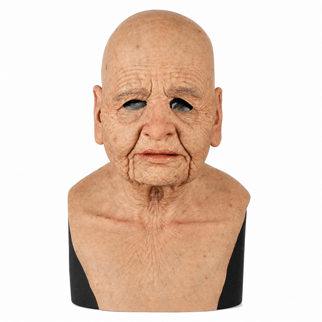 OldSoulMask – Lifelike Full-Head Elderly Character Mask