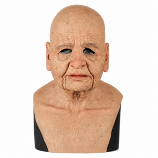 OldSoulMask – Lifelike Full-Head Elderly Character Mask