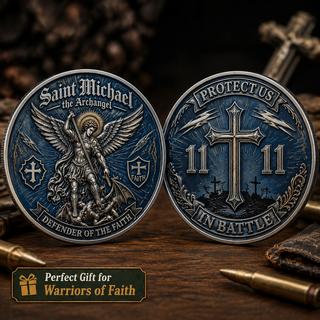 FaithGuard – Saint Michael Archangel Challenge Coin