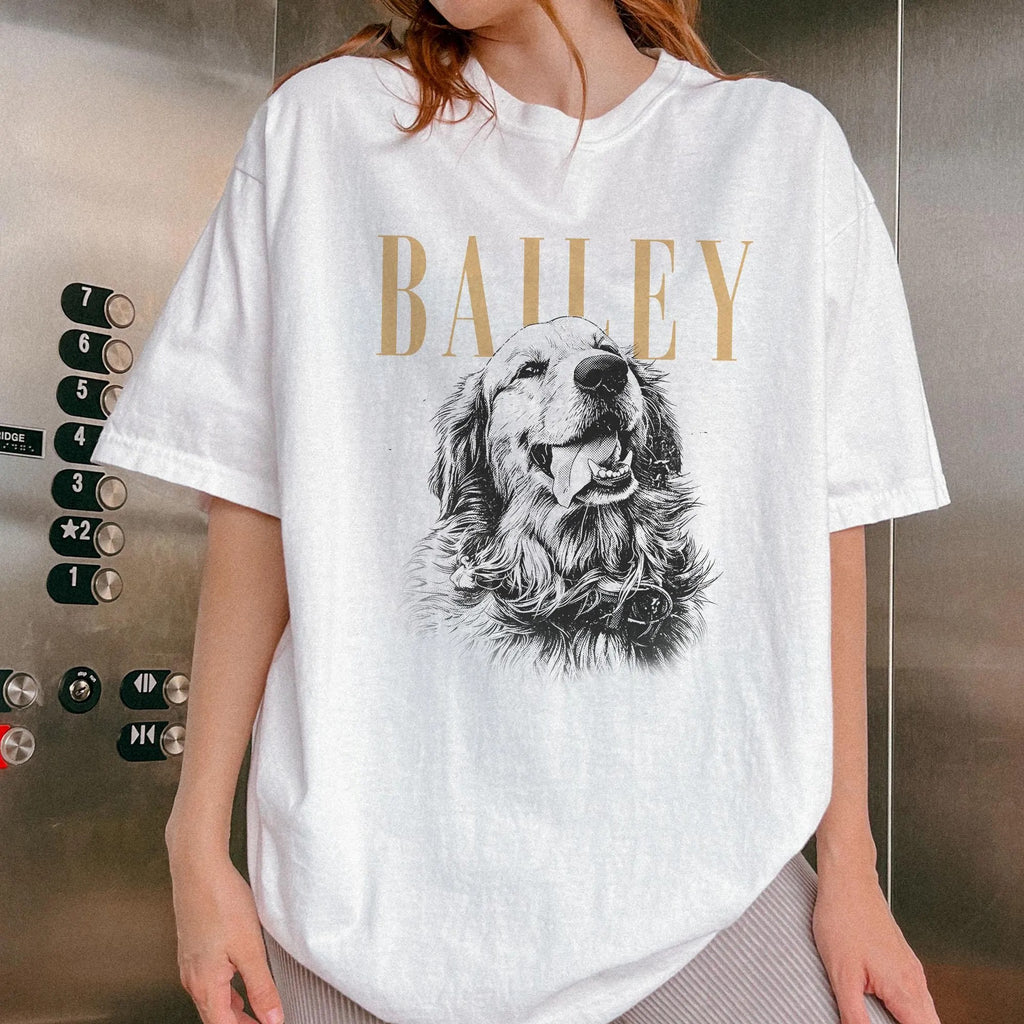 PawPortrait – Custom Pet Photo & Name Shirt, Tee, Sweatshirt or Hoodie