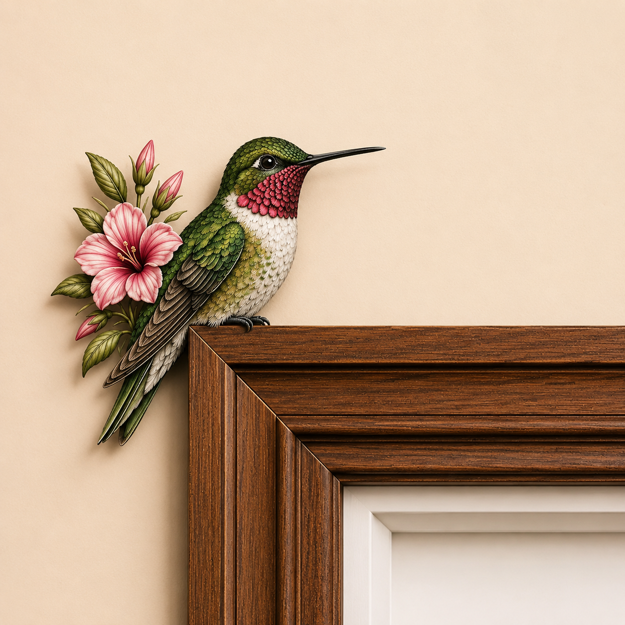 PerchPals – Wooden Bird Door Topper