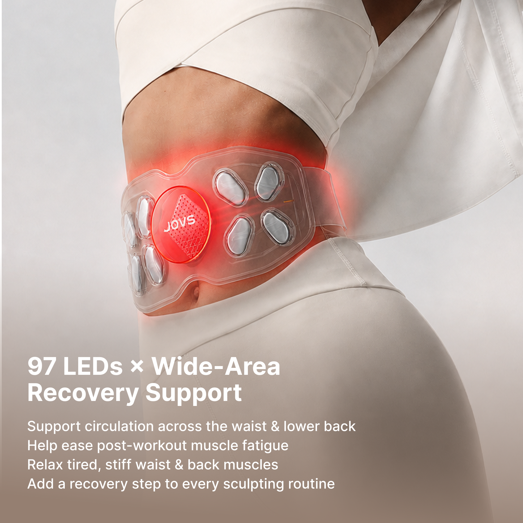CoreGlow – Wireless EMS Sculpting, Red Light & Heat Waist Belt