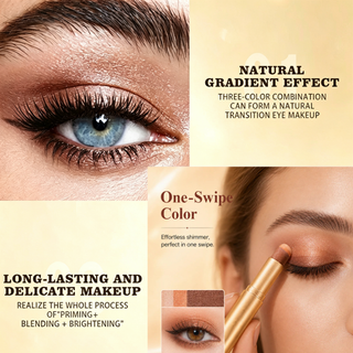 ✨ TrioGlow – 3-in-1 Waterproof Long-Wear Eyeshadow Stick