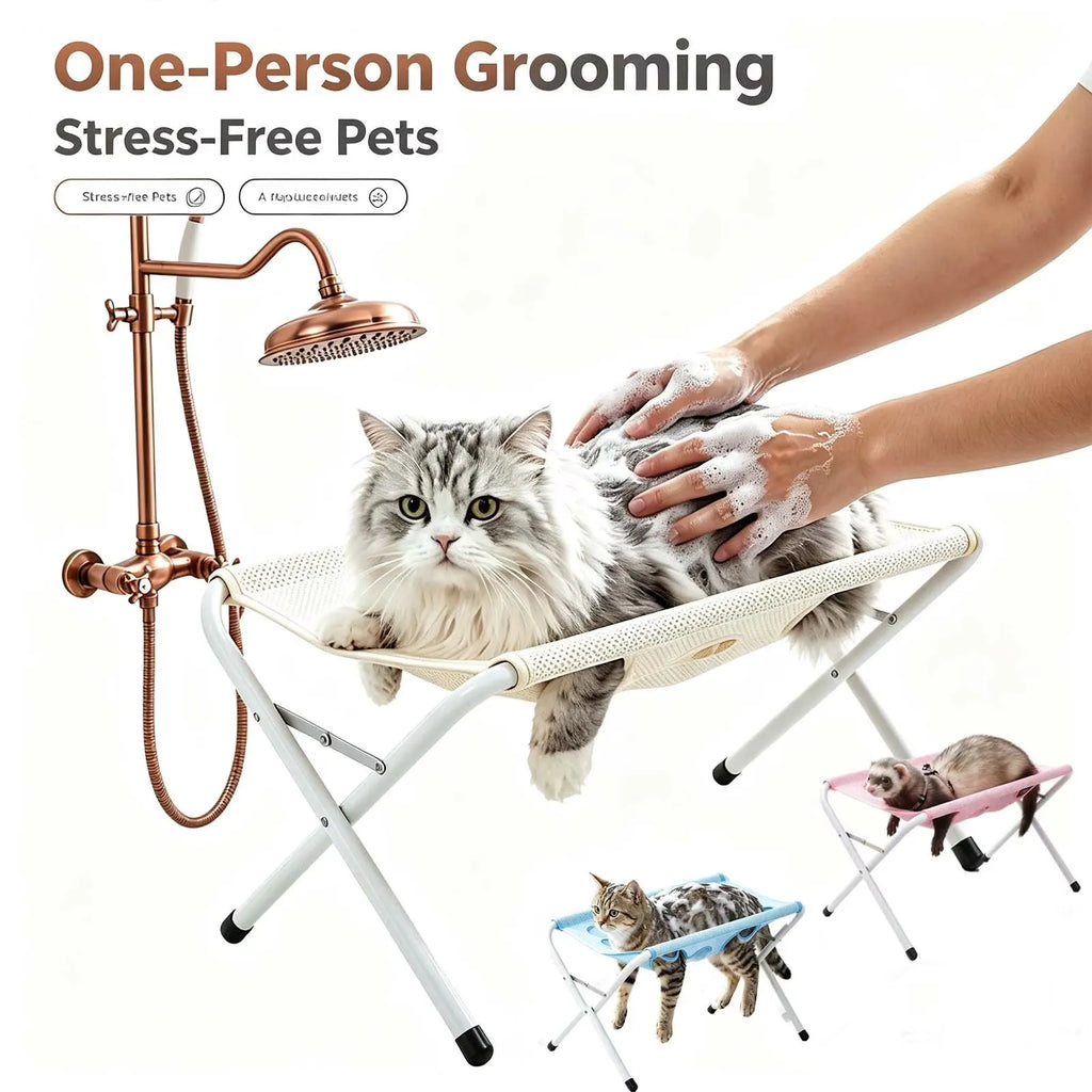 GroomNest – Foldable Pet Grooming Stand