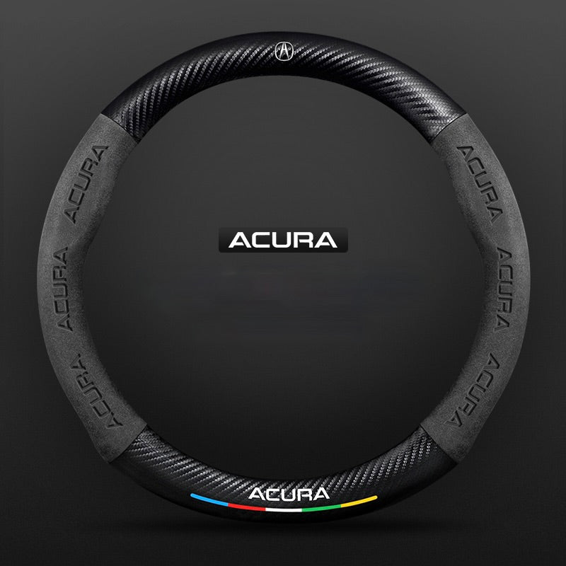 SuedeGrip – Carbon Fiber Suede Steering Wheel Cover, Anti-Slip & Wear-Resistant