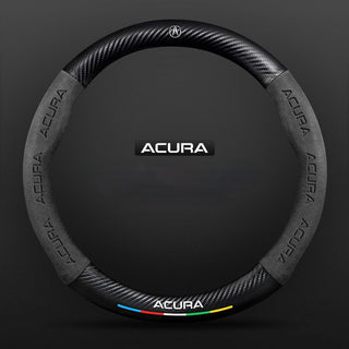 SuedeGrip – Carbon Fiber Suede Steering Wheel Cover, Anti-Slip & Wear-Resistant