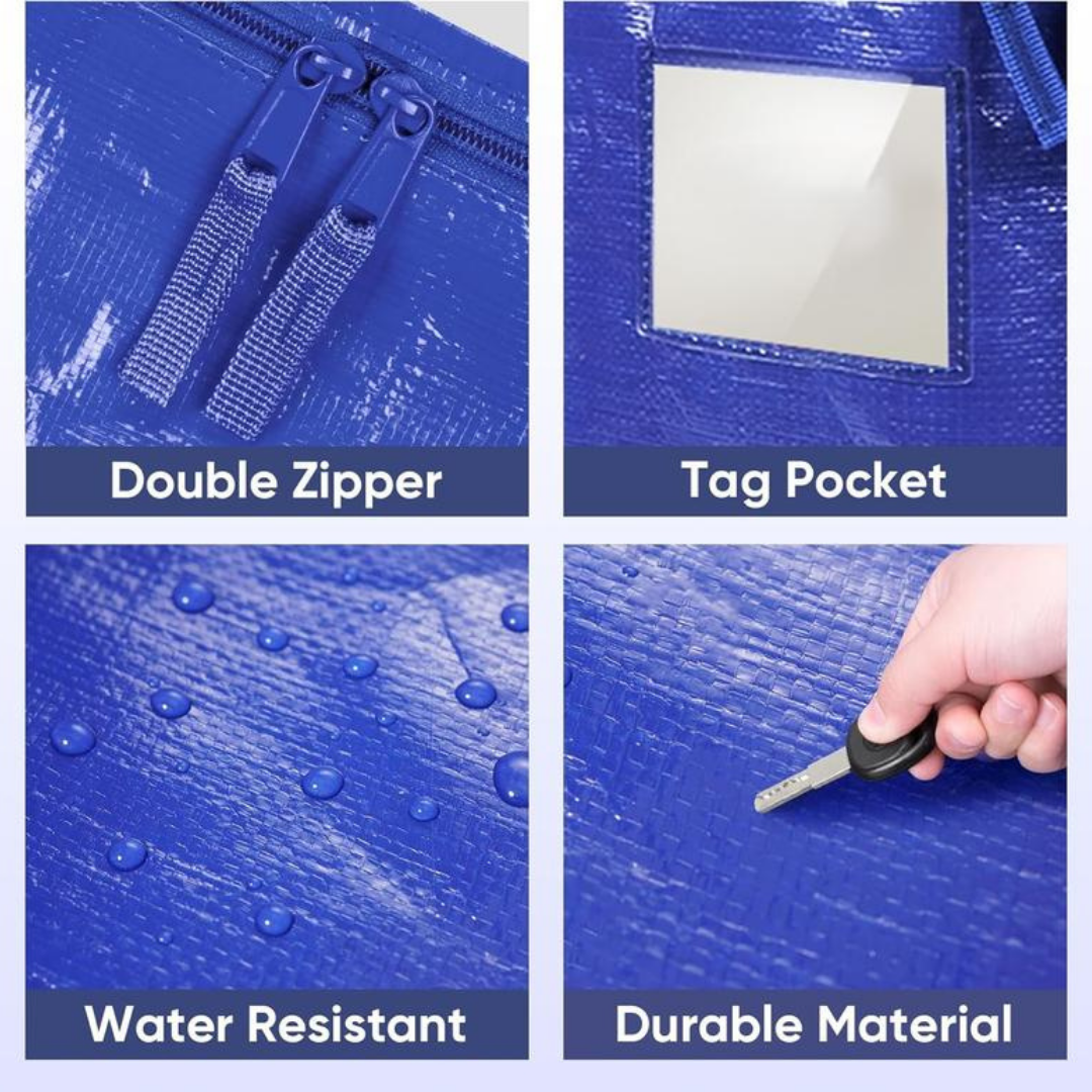 MoveVault – Six Extra-Large Reusable Moving & Storage Bags