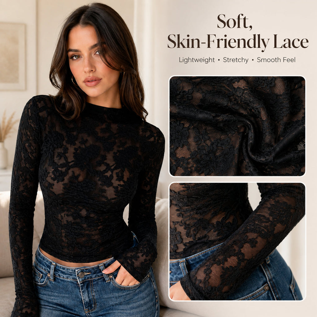 Soft skin-friendly floral lace