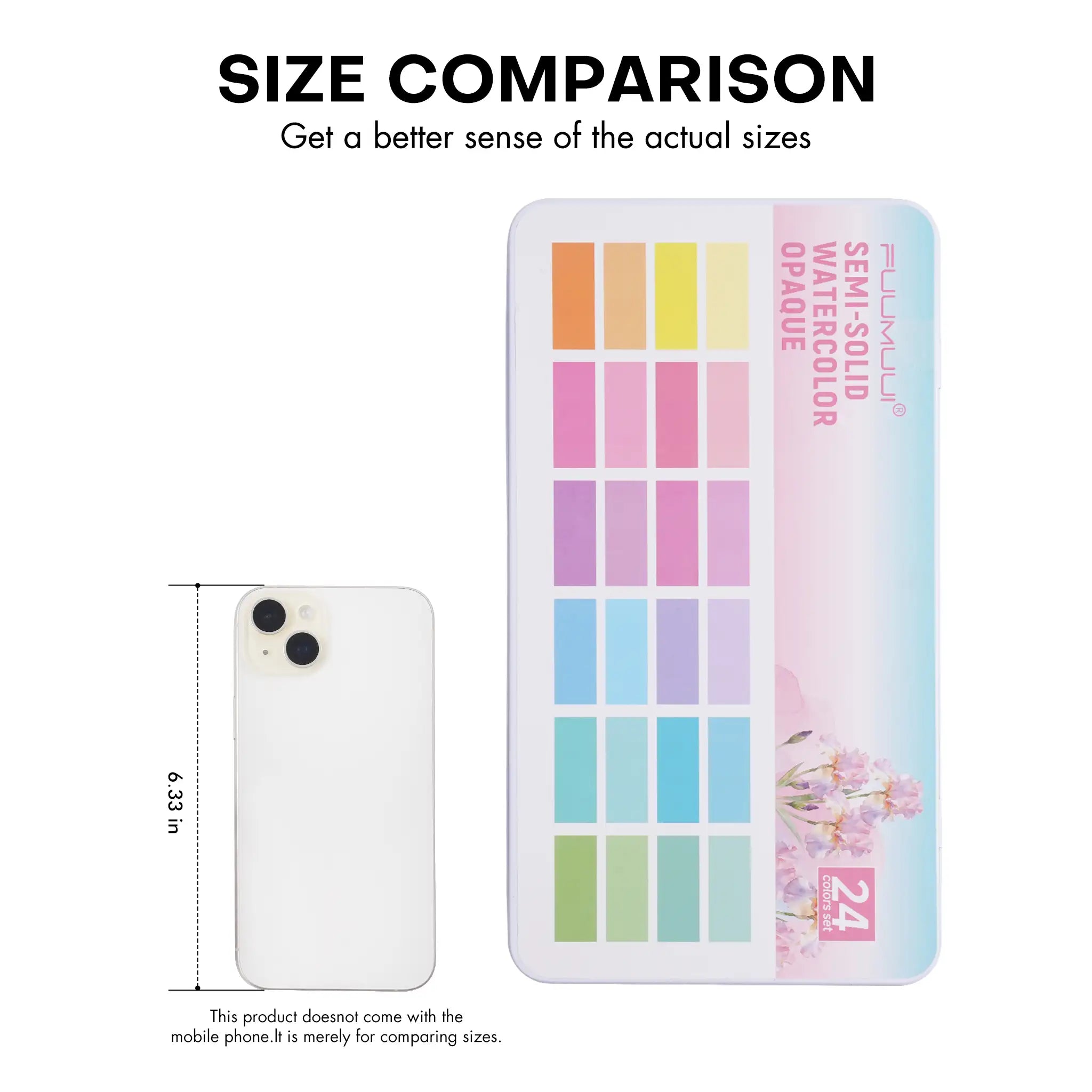 MacaronMuse – 24-Color Opaque Semi-Solid Watercolor Paint Set