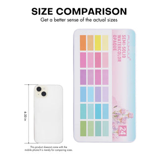 MacaronMuse – 24-Color Opaque Semi-Solid Watercolor Paint Set