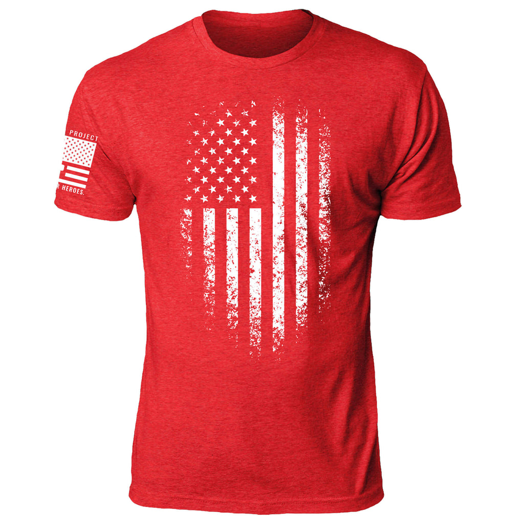 FreedomFade – Distressed American Flag T-Shirt