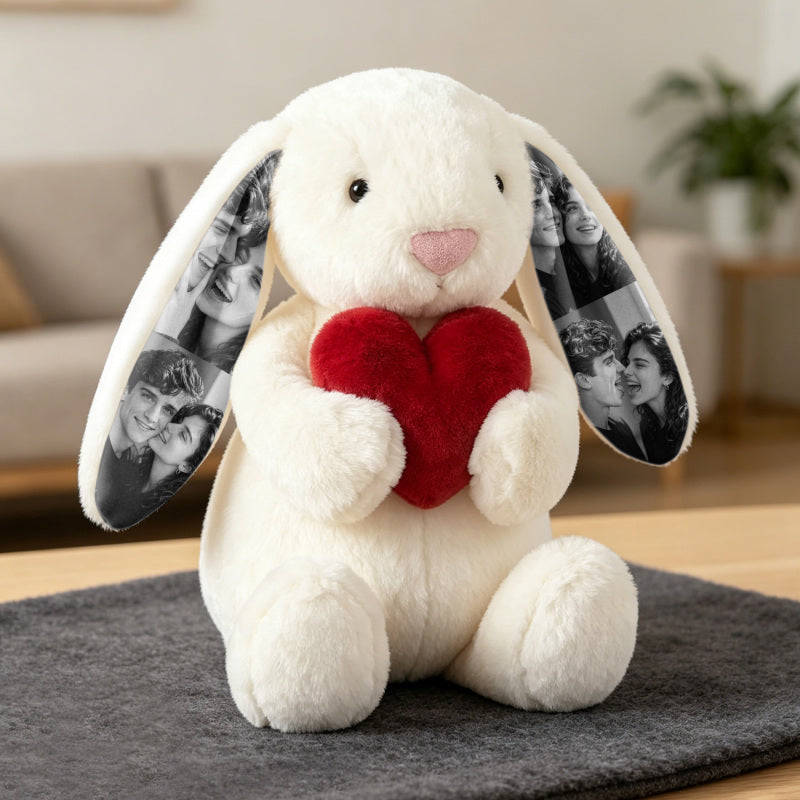 EarMemories – Custom Photo Bunny Plush with Hidden Picture Ears