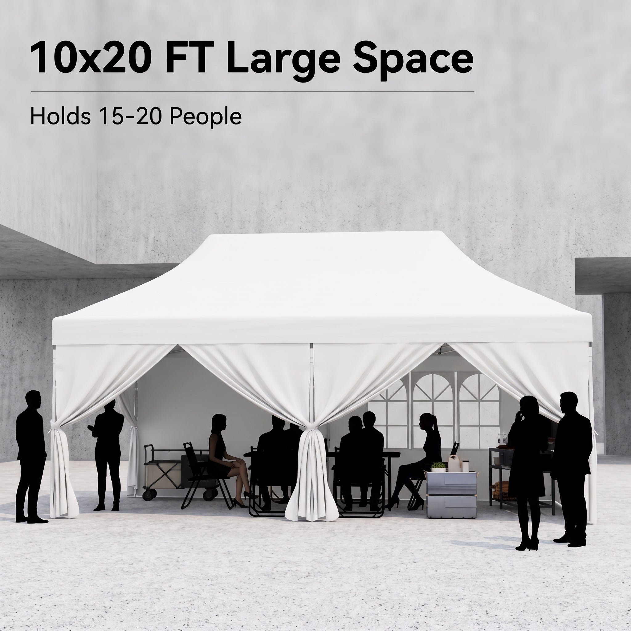 ShadeHaven – Heavy-Duty Pop-Up Canopy Tent with Removable Sidewalls