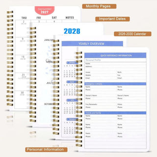 MooPlan – 🐮 2026–2030 Monthly Planner ✨ Cute Highland Cow 5-Year Calendar with Large Monthly Blocks