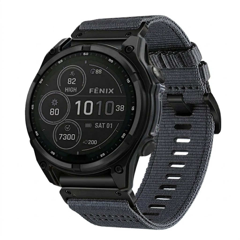 TrailWeave – Nylon Canvas Strap for Garmin QuickFit 20/22/26mm Watches