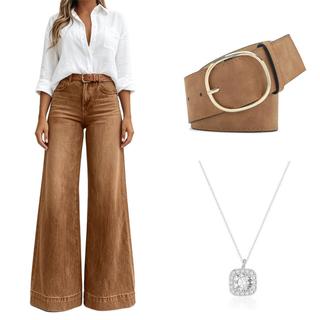 StrideLine – 👖 Women's Vintage High-Waisted Wide-Leg Jeans