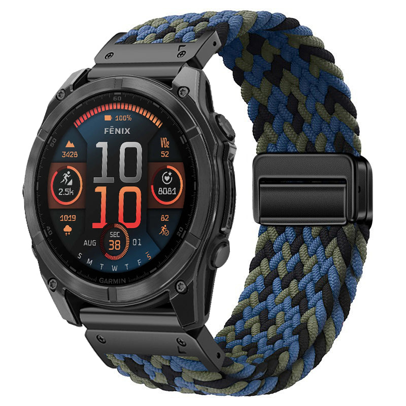 MagWeave – Magnetic Buckle Stretch Nylon Band for Garmin QuickFit 20/22/26mm