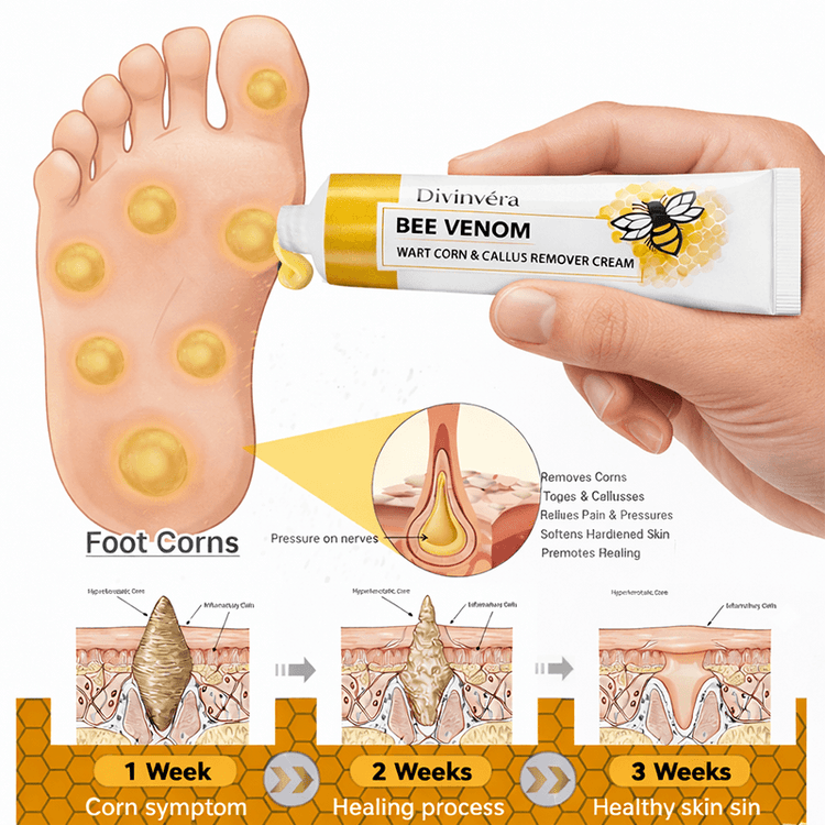 SandalEase – Bee Venom Wart, Corn & Callus Cream