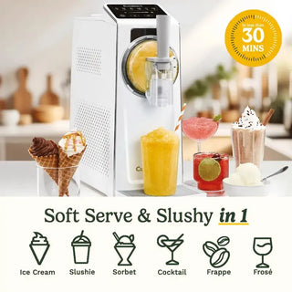 SwirlChill – 6-in-1 Frozen Dessert Maker for Soft Serve, Slushies, Sorbet & Frozen Drinks