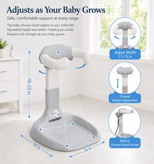SplashSteady – Adjustable Baby Standing Bath Support Stand