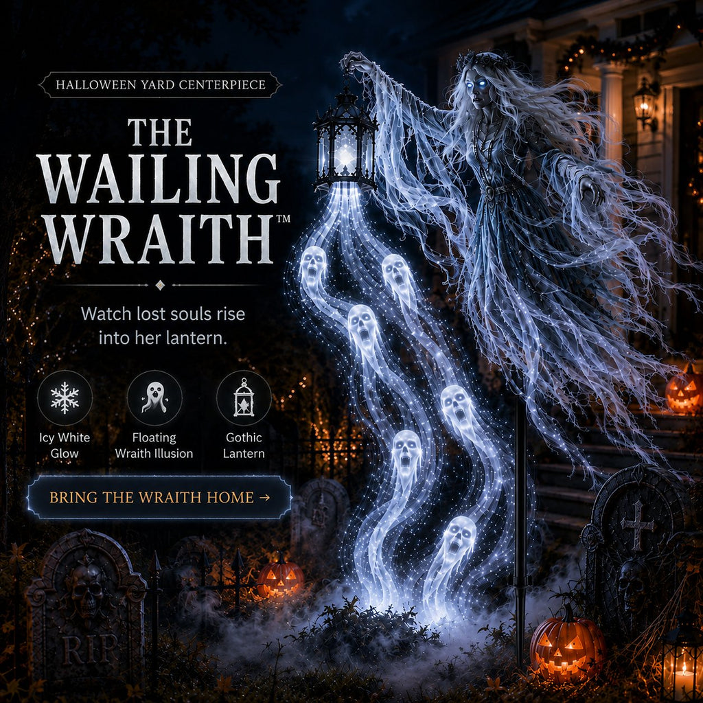 SoulHarvester – 💀 The Wailing Wraith Light-Up Halloween Yard Stake Decoration