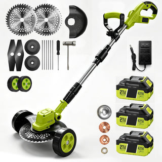 TrimTrio – 3-in-1 Cordless Lawn Mower, Grass Trimmer & Edger with 21V Batteries
