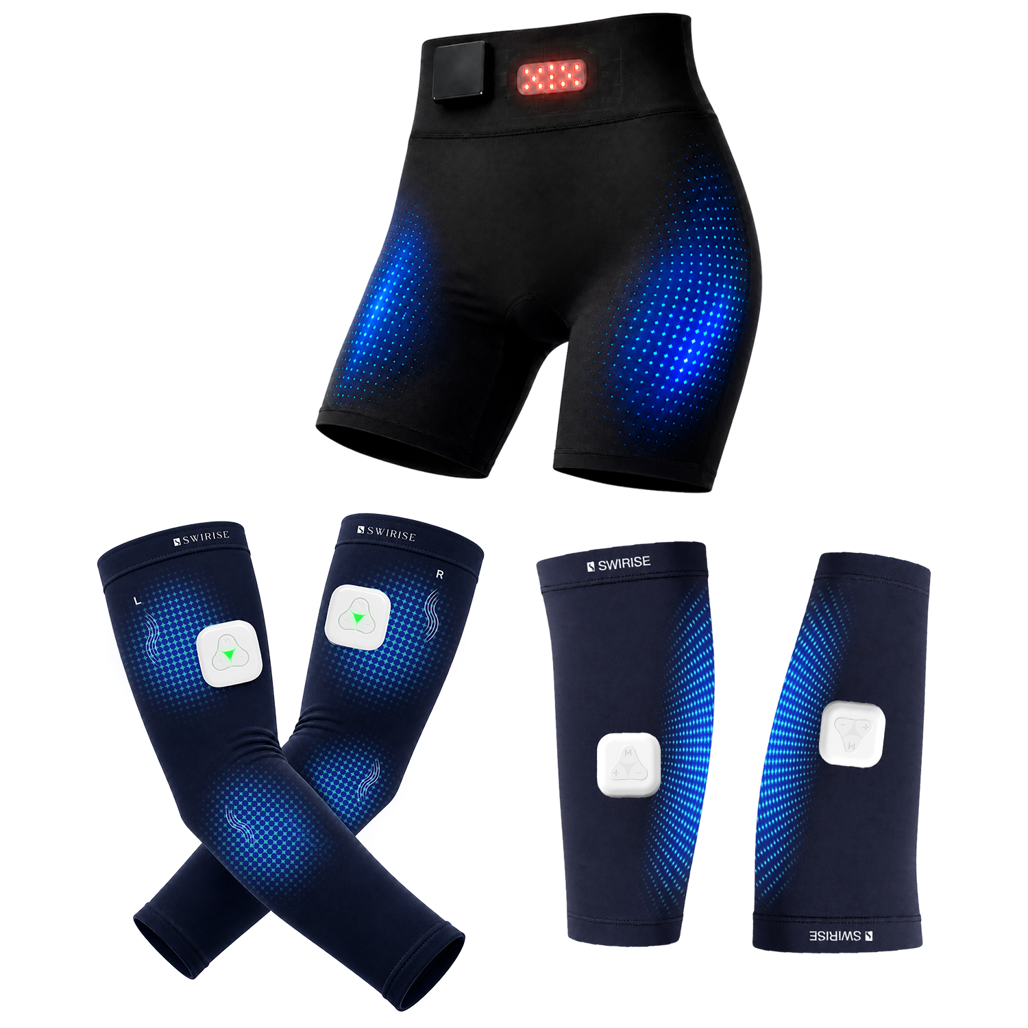 SculptZone – Wireless 4-Zone EMS & Red Light Toning Shorts