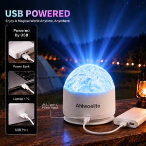 NebulaTide – 🦖 360° Smart Holographic Galaxy & Ocean Night Light Projector