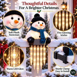 WinterGlow – Christmas Holiday Friends Icicle Railing Lights