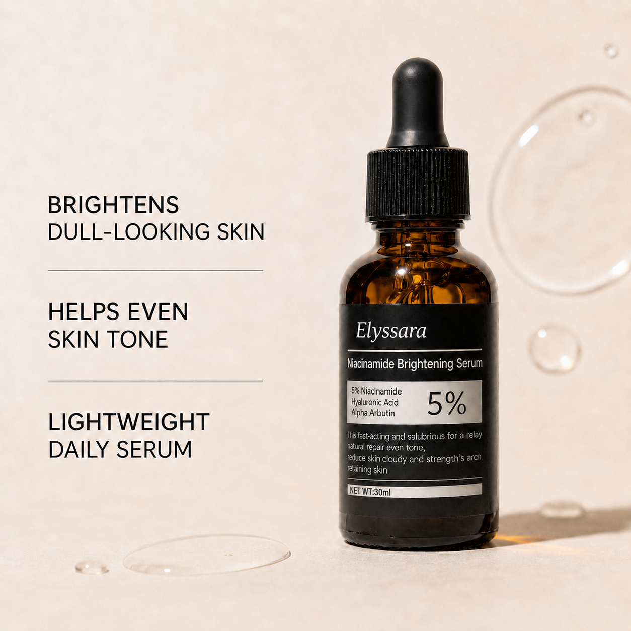 SpotFade – 5% Niacinamide + Alpha Arbutin Dark Spot Serum