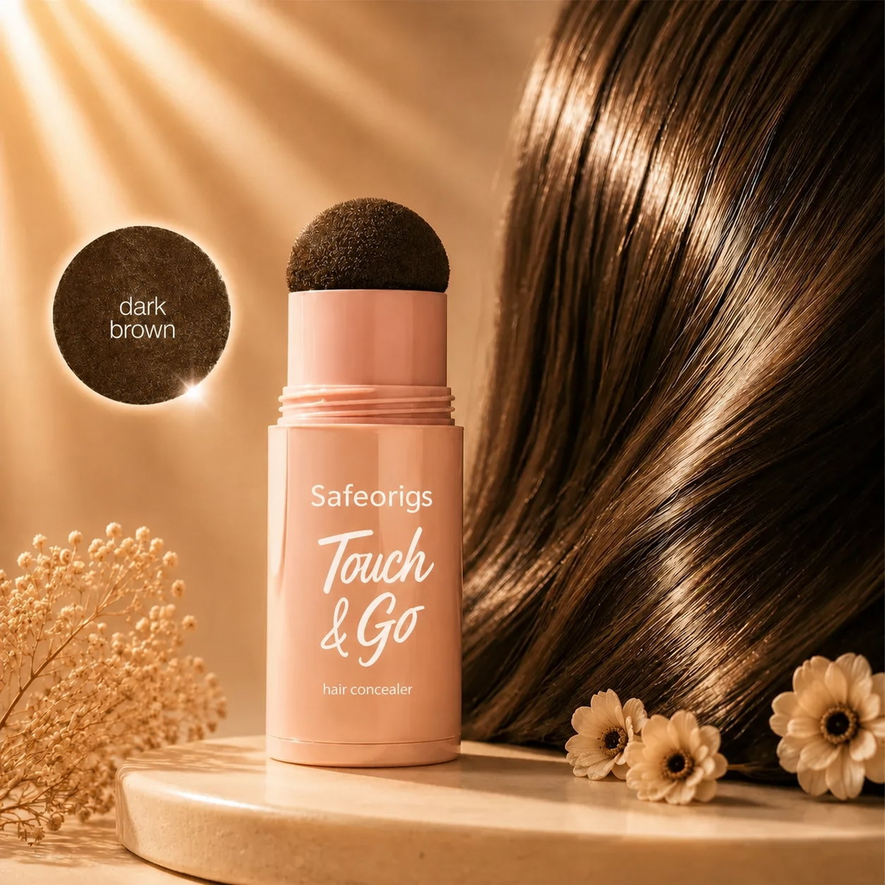 RootSwipe – Waterproof Hair Concealer Stick for Gray Roots & Thinning Areas