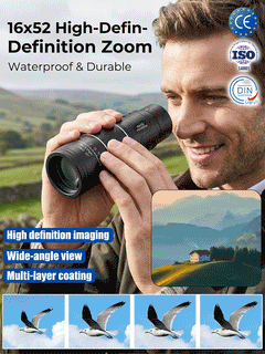 TrailSight – 16x52 HD Monocular, IPX5 Waterproof & Fog-Proof🧭🔭