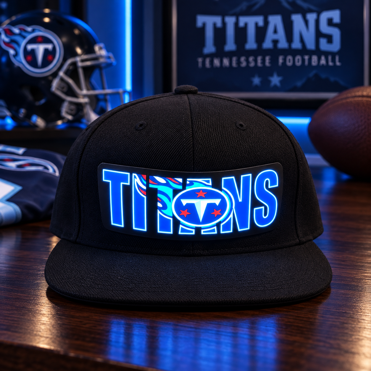 GameGlow – Football Fan LED Light-Up Snapback Cap