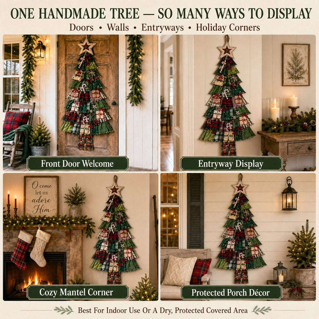 PatchworkWelcome – Beginner-Friendly Oversized DIY Tree Door Hanging Kit