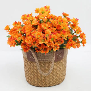 SunsetBloom – 💥🌼 Artificial Outdoor Mums, UV-Resistant, Waterproof & Windproof