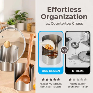 SteelNest – Stainless Steel Utensil Organizer