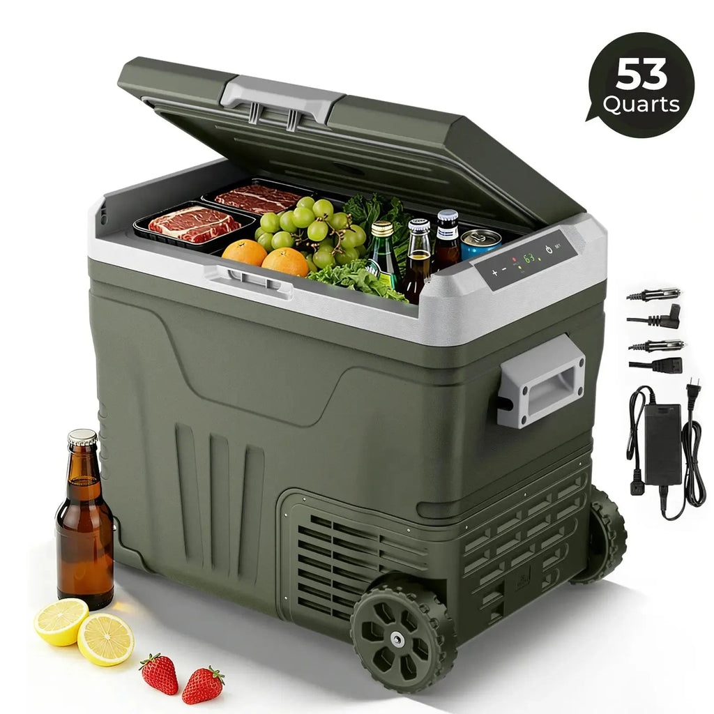 FrostRover – Portable 12V/24V Car Refrigerator Freezer, 42/53/68 Quart