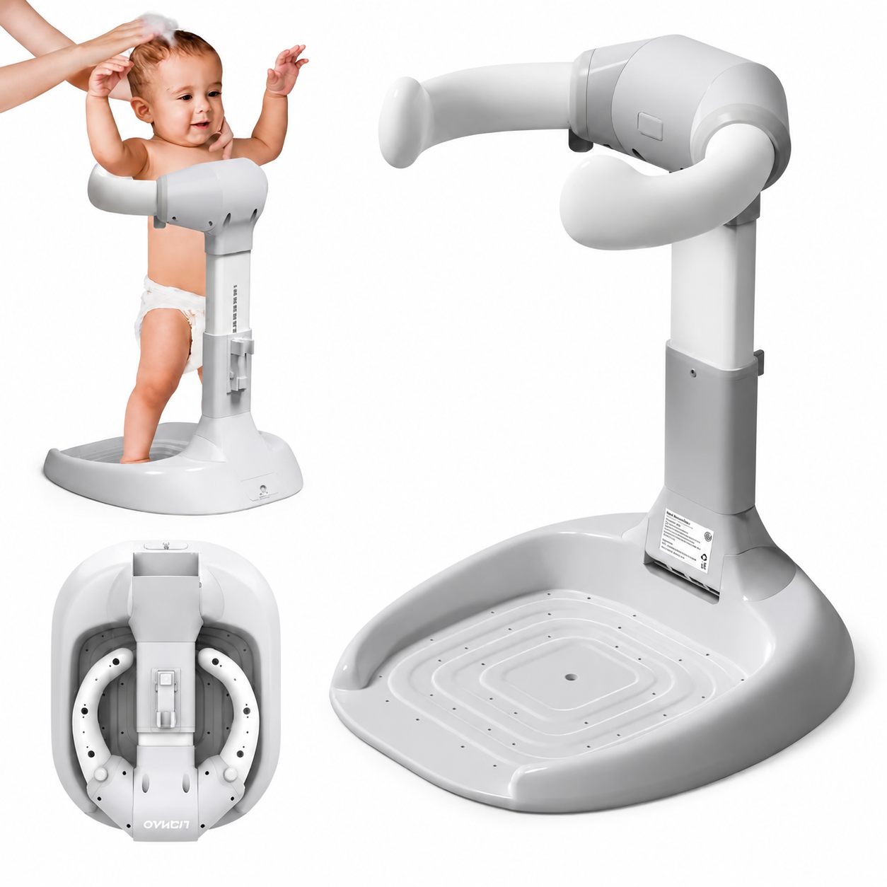 SplashSteady – Adjustable Baby Standing Bath Support Stand