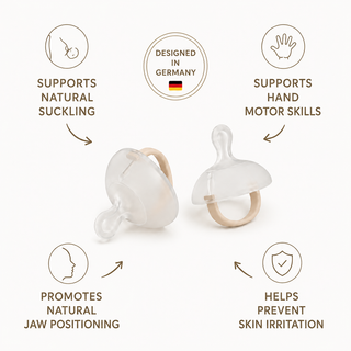 Nuckly – Breast-Like Premium Pacifier Starter Set, 2 Pack