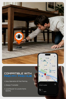 TrackFlip – Trackable Magnetic Wallet with Stand
