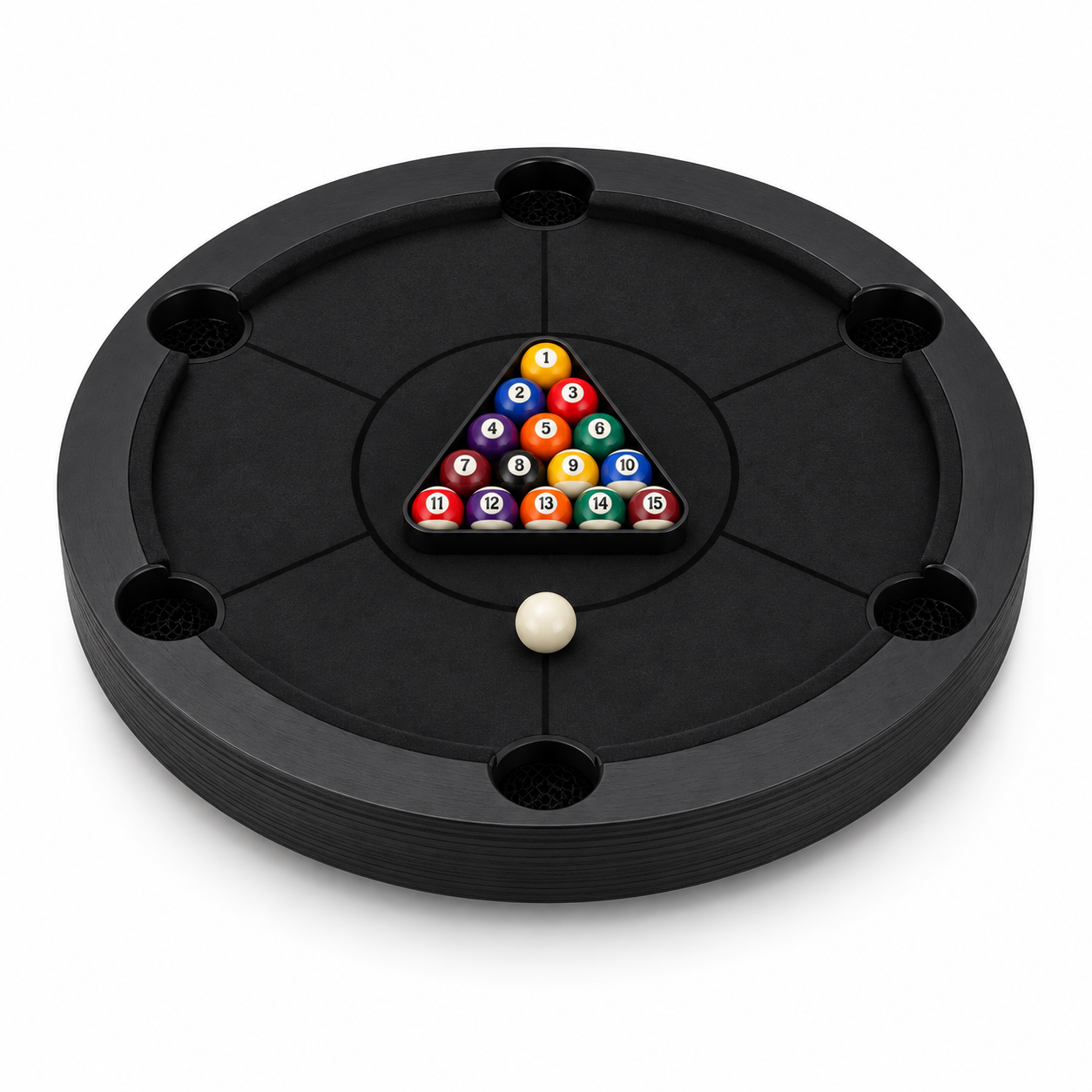Rotating Mini Billiards Chip Battle Game