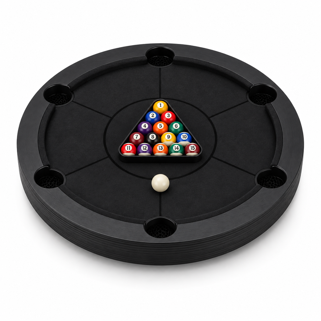 Rotating Mini Billiards Chip Battle Game