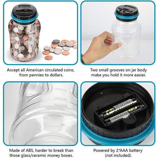 CoinTally – Digital Counting Money Jar with LCD Display